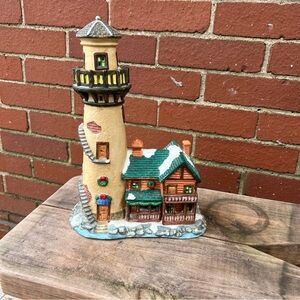 Dickens Collectables Lighthouse Village Figurine - Holiday Decoration